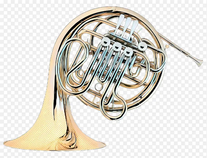 波普艺术 复古 铜管乐器