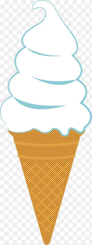 冰淇淋蛋筒 冷冻甜点 软冰淇淋