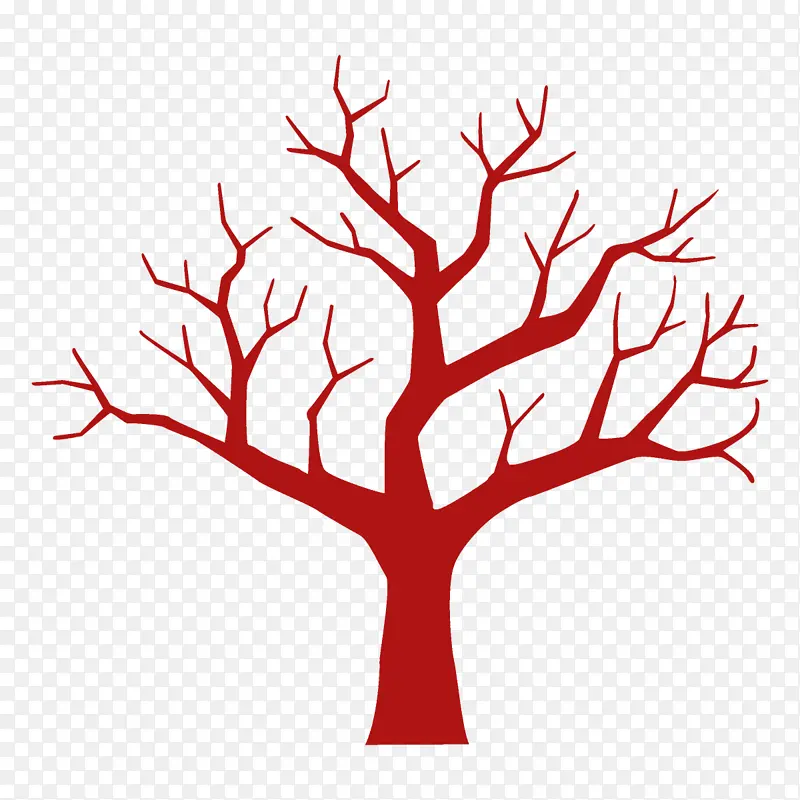 红色 树木 树枝