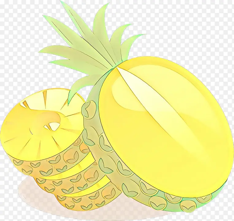 卡通 菠萝 黄色