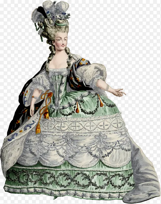 维多利亚时装 雕像 服装设计