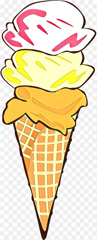 卡通 冰淇淋筒 冷冻甜点