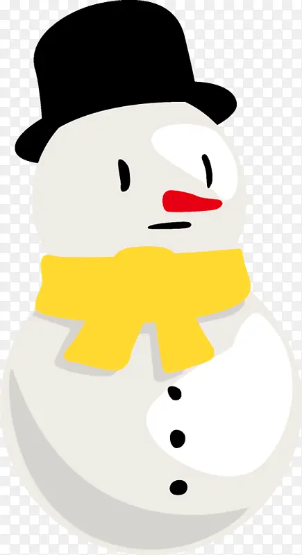 雪人 卡通 鼻子