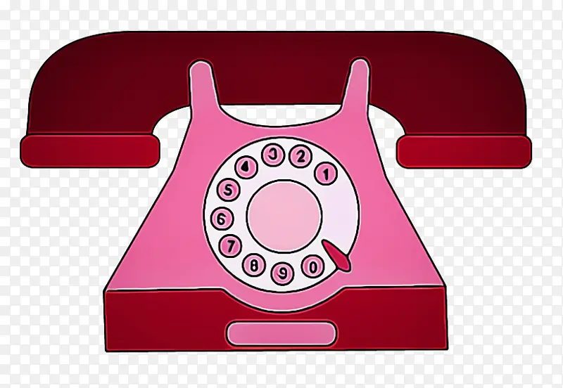 粉色 红色 电话