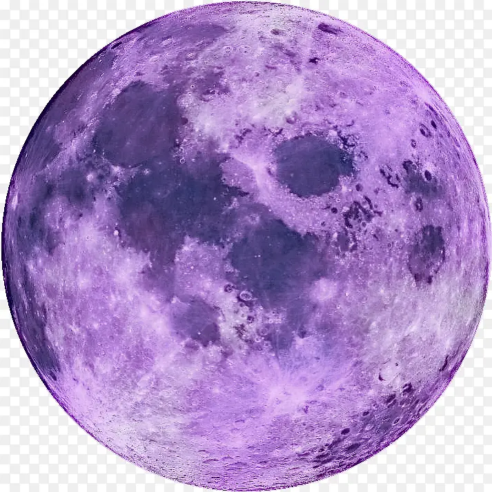 月亮 紫色 天象