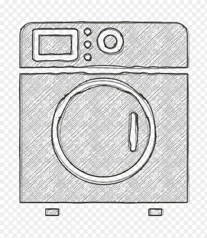 家电图标 布料图标 洗衣机图标