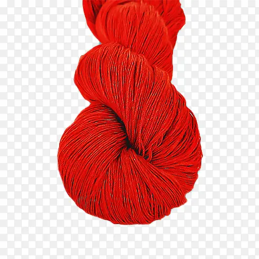线 羊毛 红色