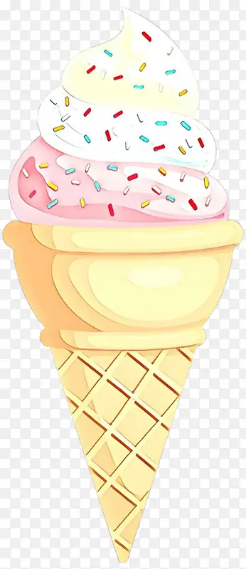 卡通 冰淇淋筒 冷冻甜点
