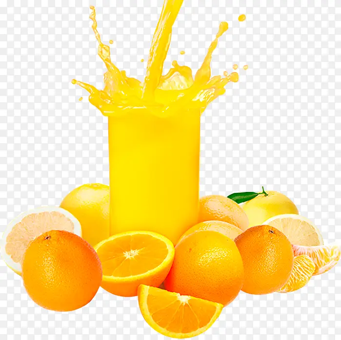 橙汁饮料 黄色 果汁