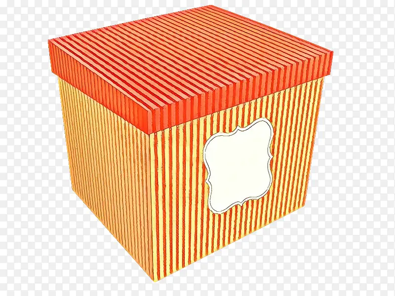 卡通 橙色 盒子