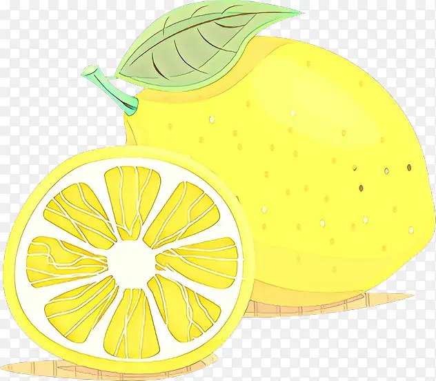 卡通 柠檬 黄色
