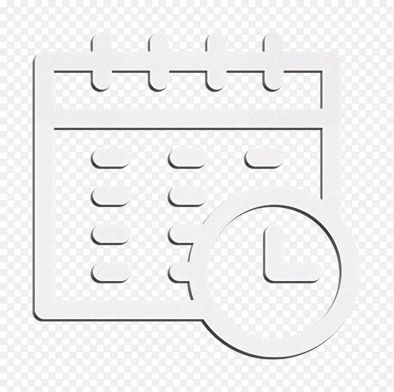 时间表图标 大学图标 日历图标