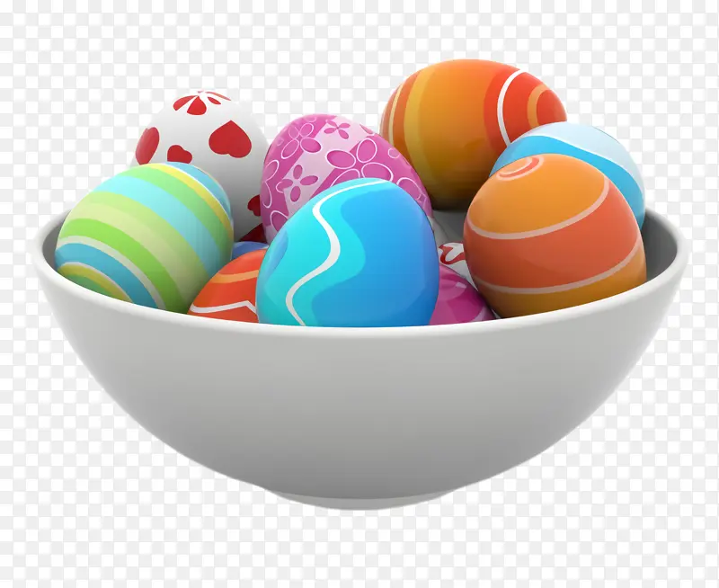 复活节彩蛋 食物 碗