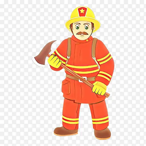 卡通 服装 消防员