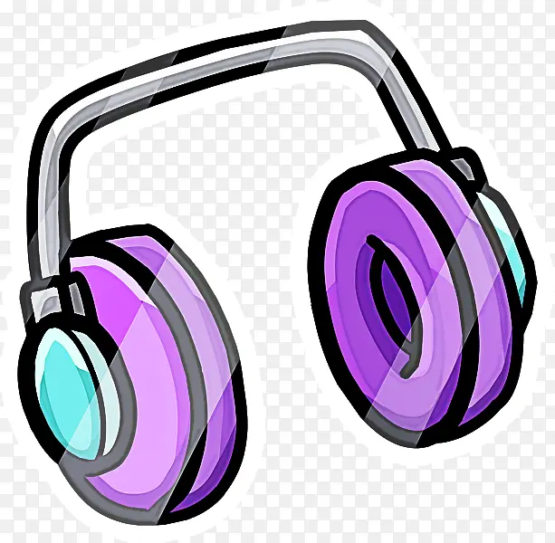 紫色 耳机 音响设备