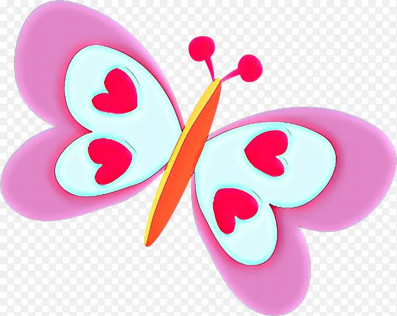 卡通 粉色 蝴蝶