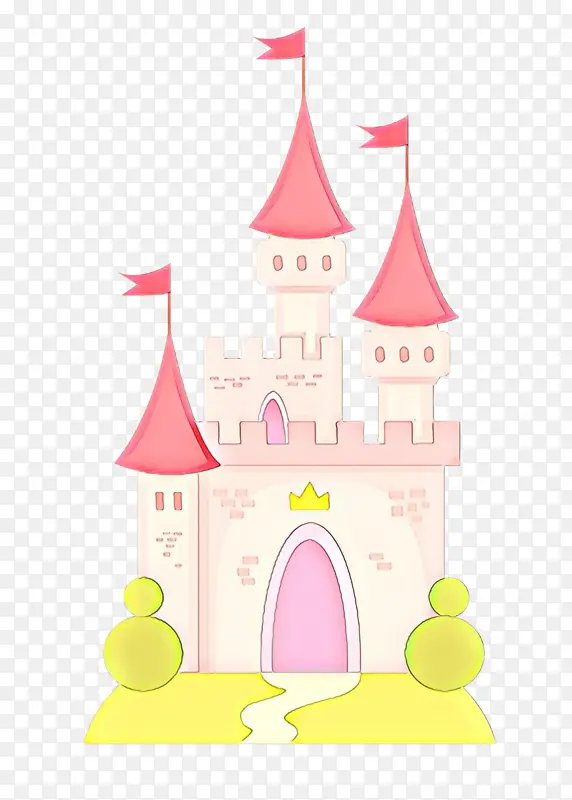 卡通 粉色 城堡