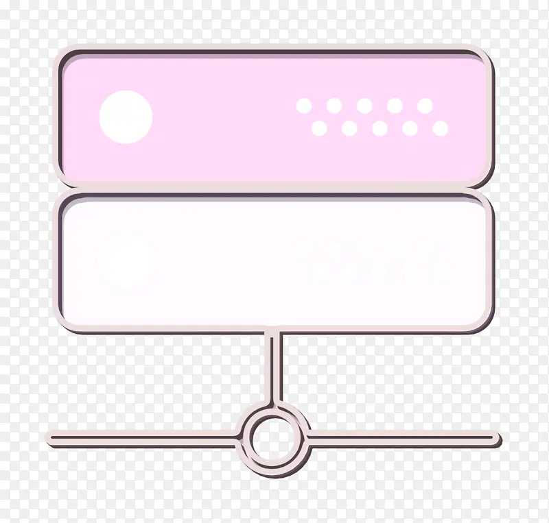 服务器图标 基本图标 粉色
