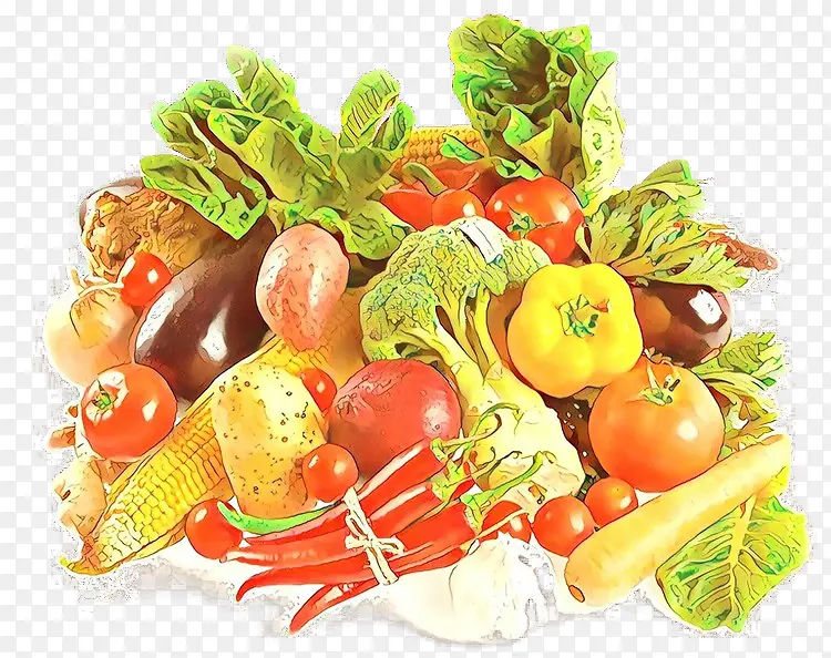 卡通 天然食品 蔬菜