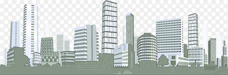 都市区 城市 摩天大楼