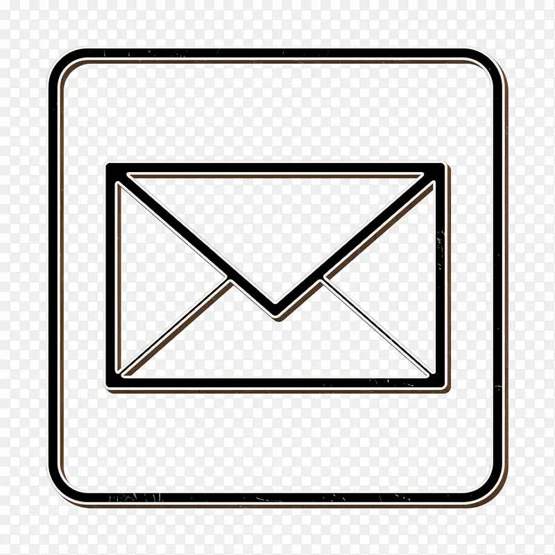 邮件图标 线条 三角形