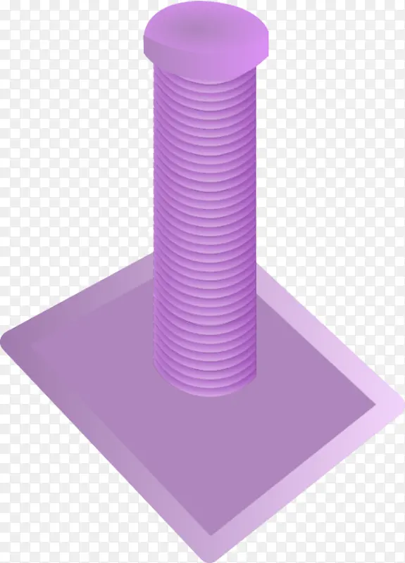 紫色 圆筒形