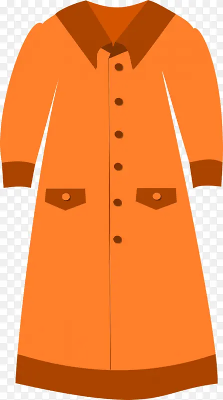 服装 橙色 外套