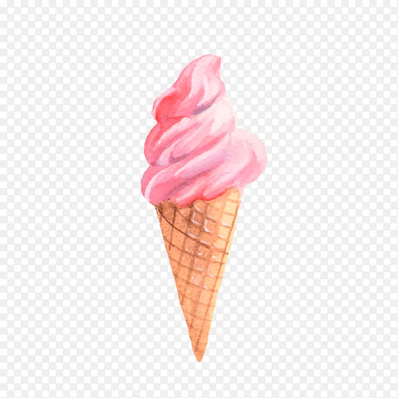软冰淇淋 冰淇淋蛋卷 冷冻甜点