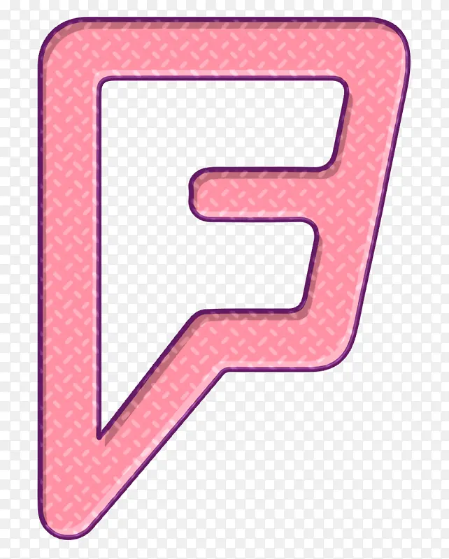 正方形图标 线条 粉色