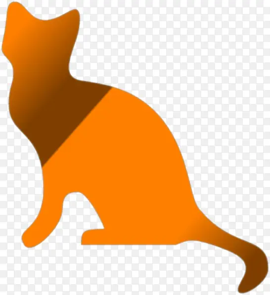猫 橙色 尾巴