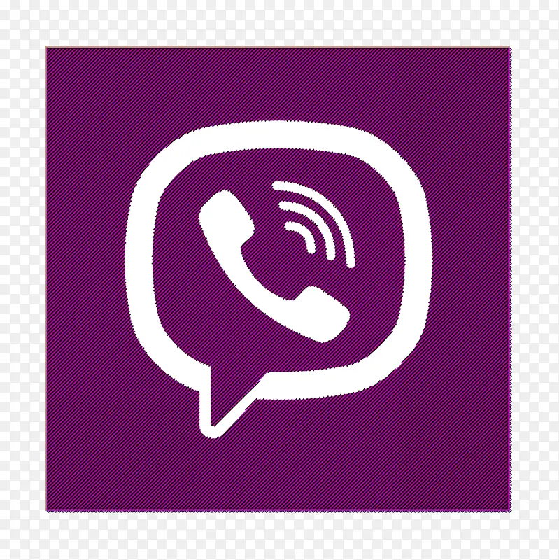 社交网络徽标图标 紫罗兰色 徽标