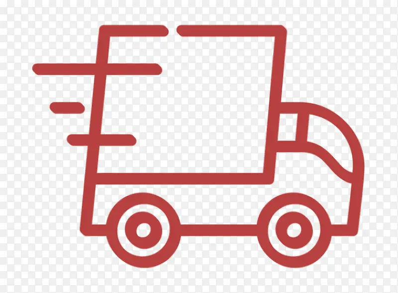 电子商务图标 送货卡车图标 送货图标