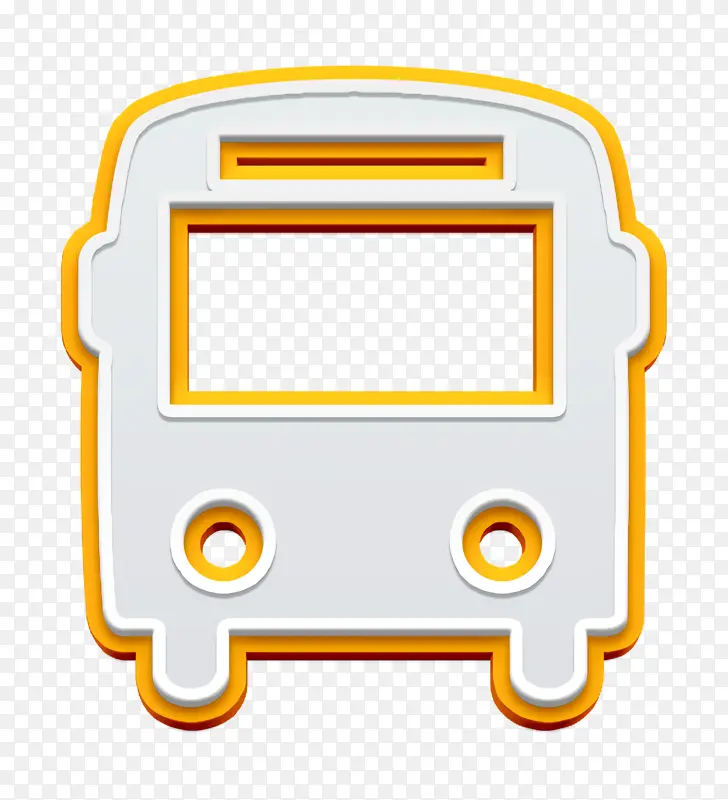 巴士图标 巴士前面的图标 交通图标