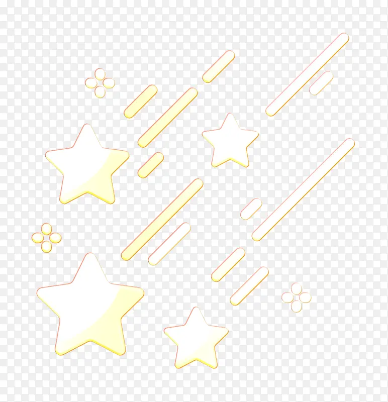 星星图标 太空图标 线条