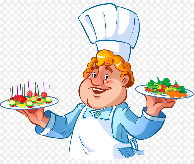蛋糕装饰用品 卡通 厨师