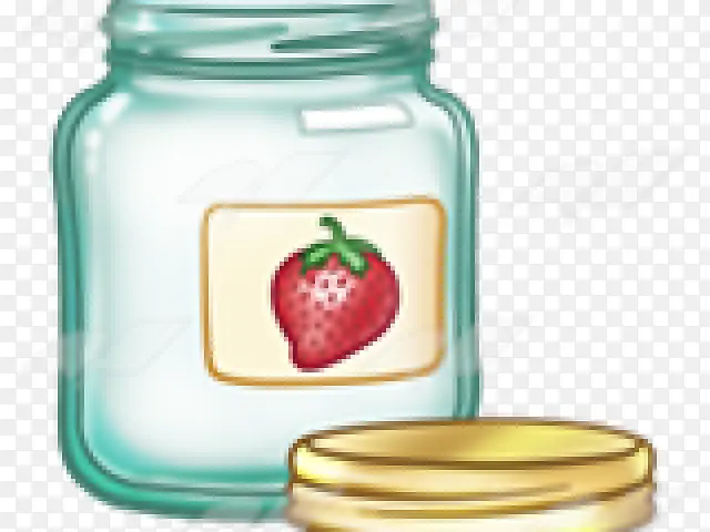 草莓 梅森罐 水果酱