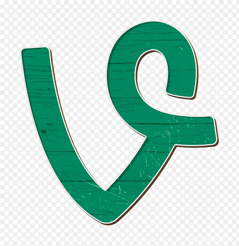 社交媒体徽标图标 绿色 符号