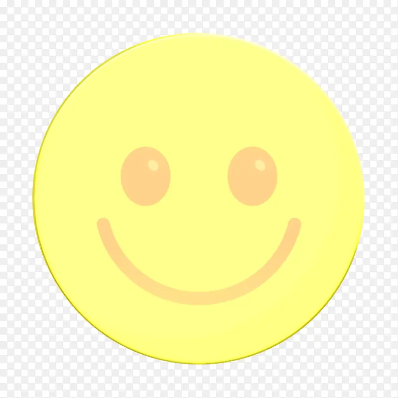 微笑图标 表情符号 黄色
