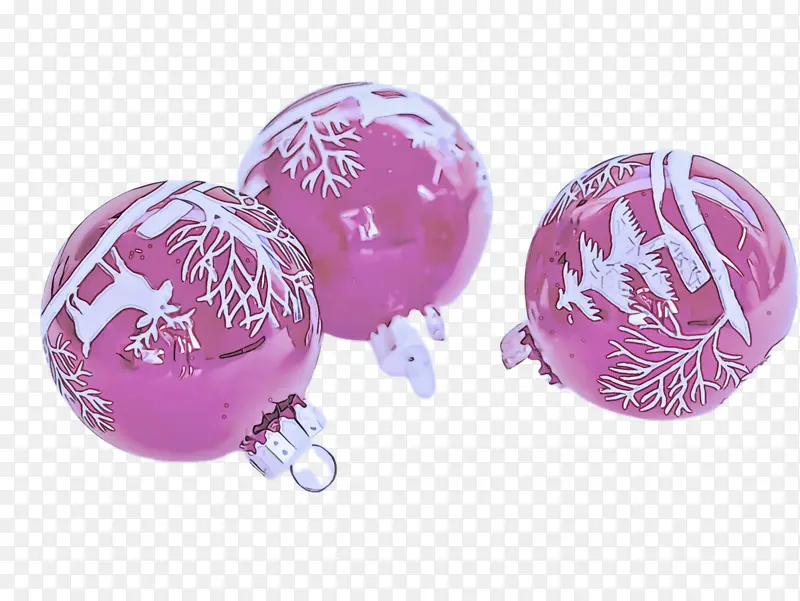 紫色 粉色 圣诞饰品