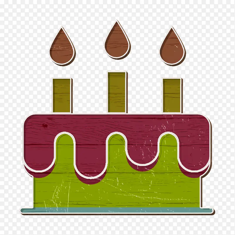生日蛋糕图标 派对图标 生日图标