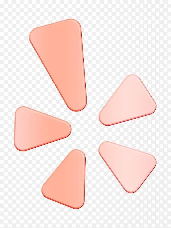 社交媒体徽标图标 粉色 鼻子