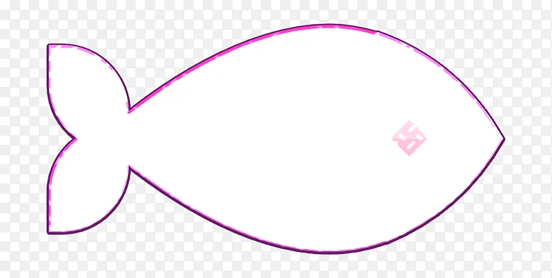 鱼形图标 生物图标 粉色