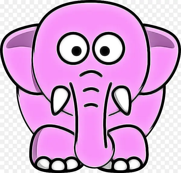 大象 粉色 大象和猛犸象