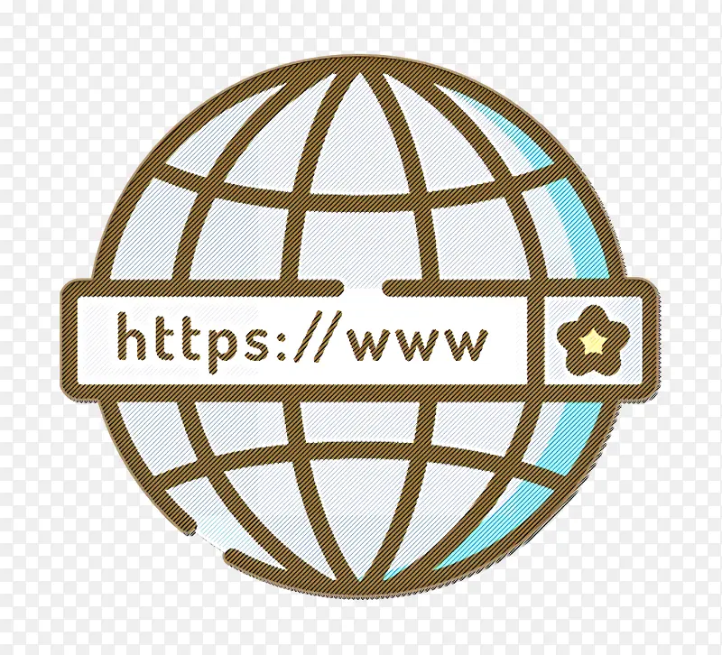 域名图标 网页设计图标 互联网图标