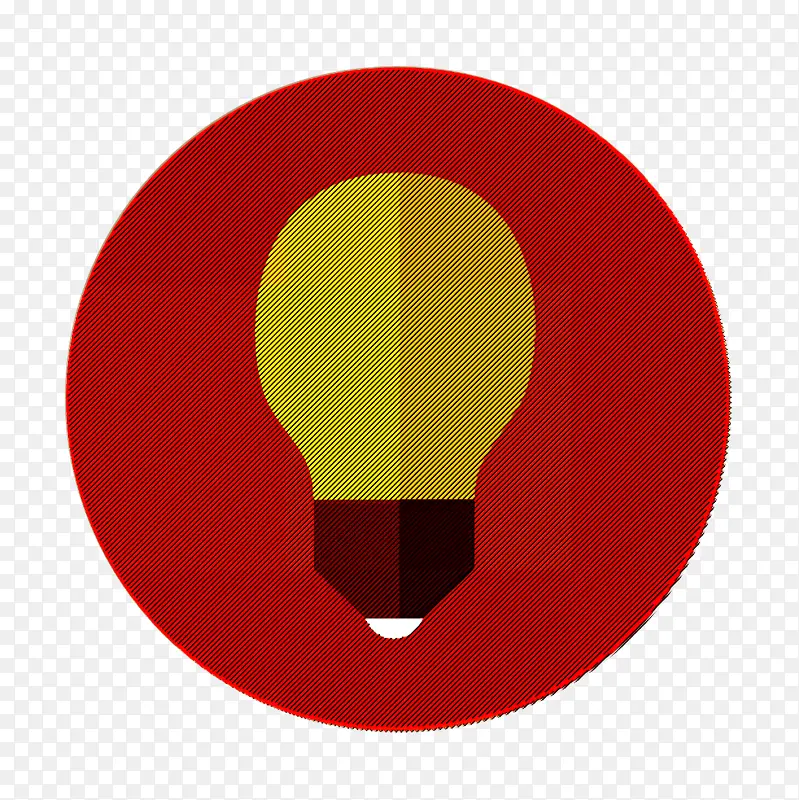 灯泡图标 基本元素集图标 创意图标