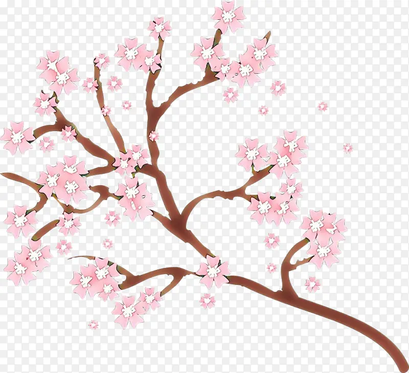 卡通 树枝 花朵PNG图片素材下载_图片编号6946009-PNG素材网