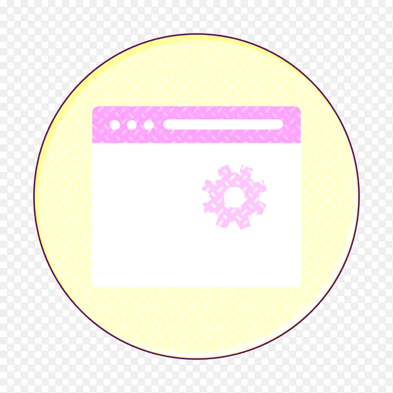 浏览器图标 设置图标 粉色
