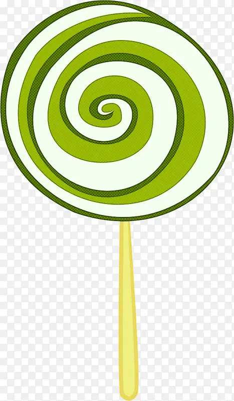 棒棒糖 绿色 螺旋形