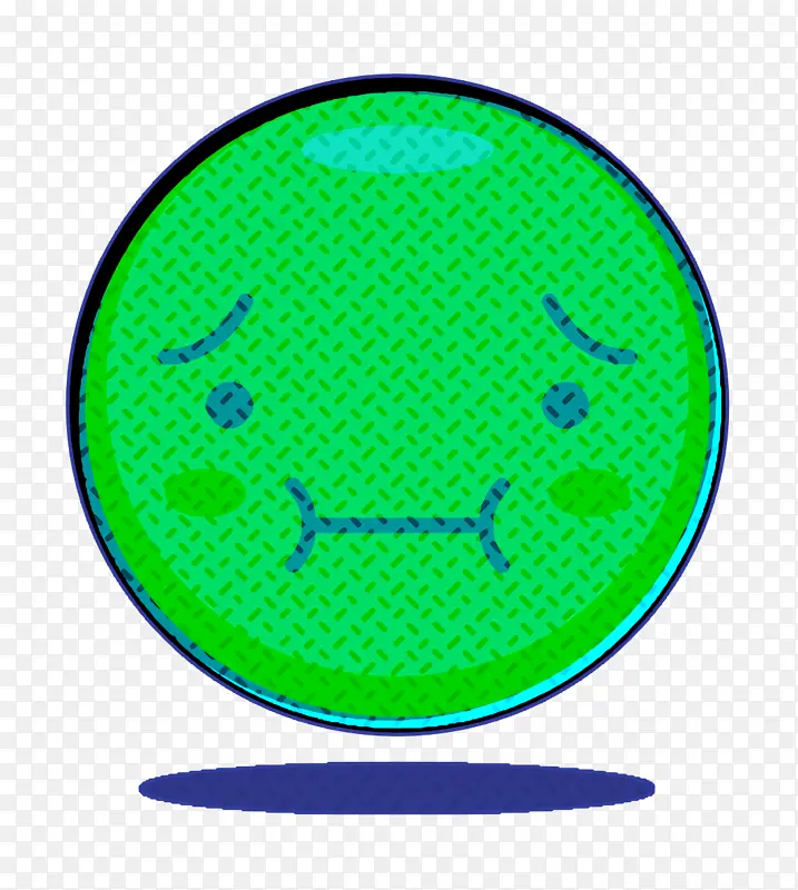 面部图标 绿色 表情符号