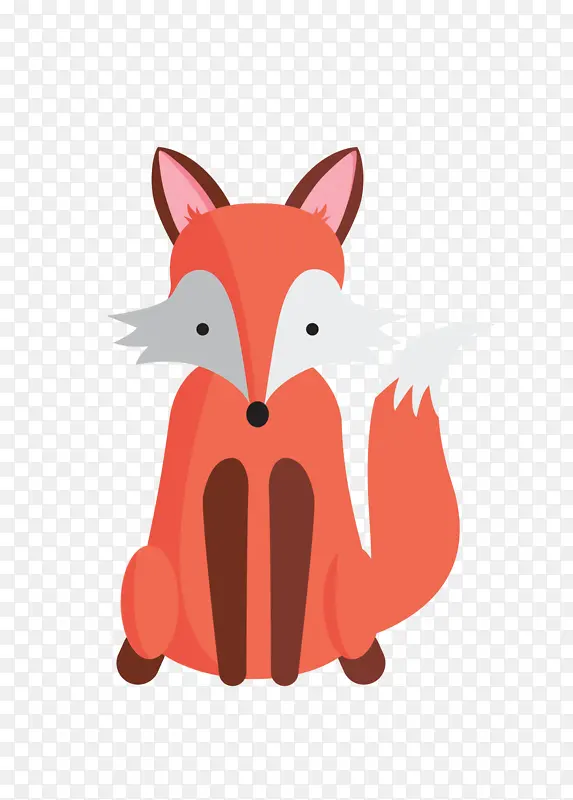 红狐 卡通 狐狸